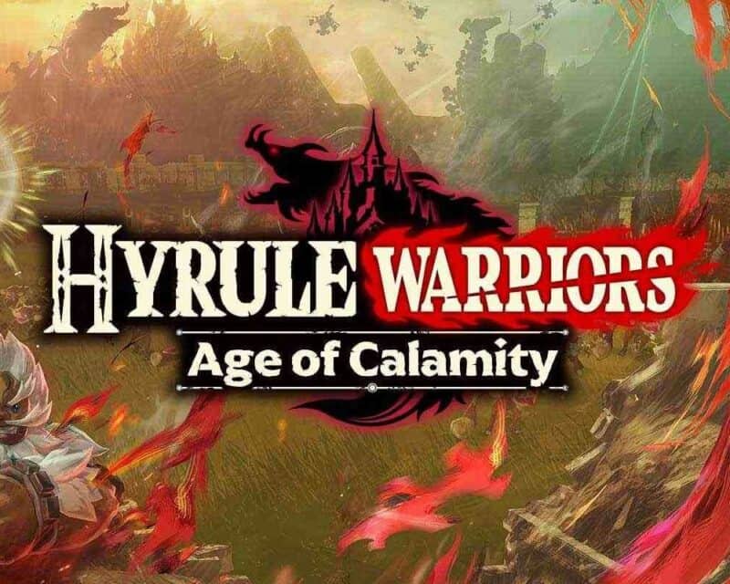 Widoczny tytuł gry Hyrule Warriors Age of Calamity