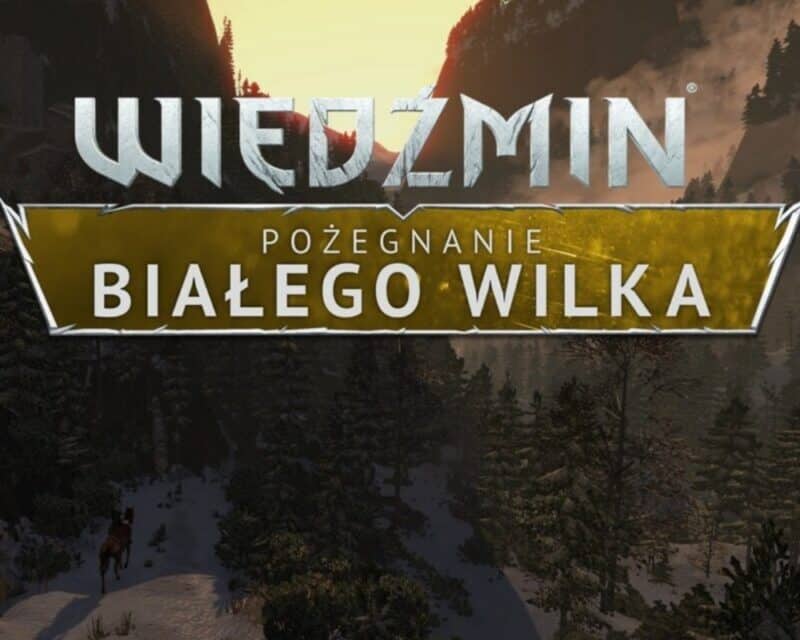 Logo Wiedźmina i nazwa modyfikacji: Pożegnanie Białego Wilka