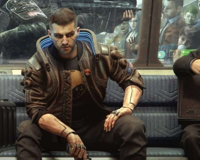 Postać z Cyberpunk 2077