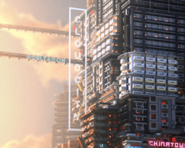 Cyberpunk 2077: artysta stworzył drapacz chmur w Minecrafcie