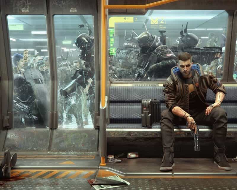Cyberpunk 2077 metro