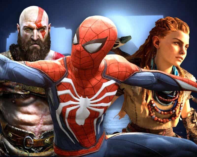 kratos spider man aloy