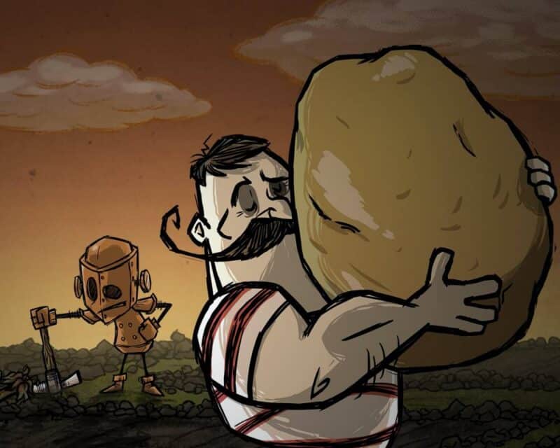 Postacie z Don't Starve Together - Wolfgang i WX-78