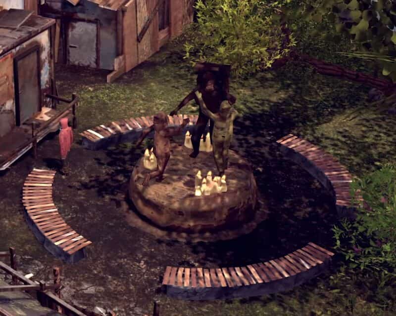 Endzone: A World Apart, widok na statuę