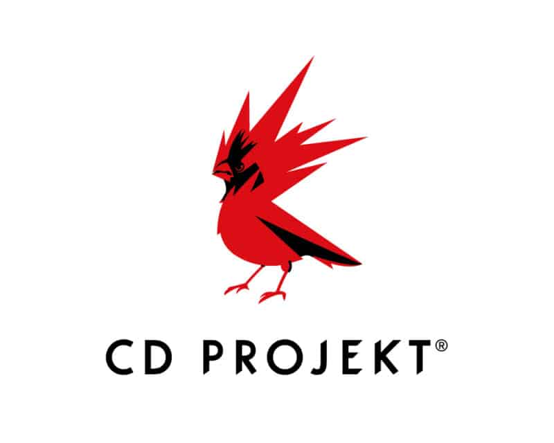 Logo CD Projekt białe 2020