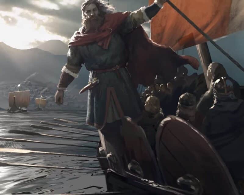 Crusader Kings III Northern Lords premiera Wikingowie łódź na morzu
