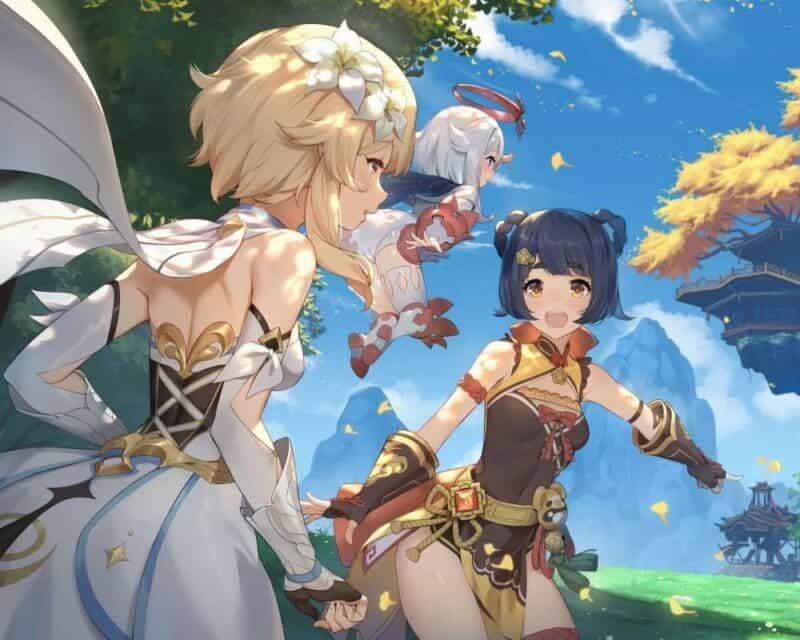 Grafika z gry Genshin Impact