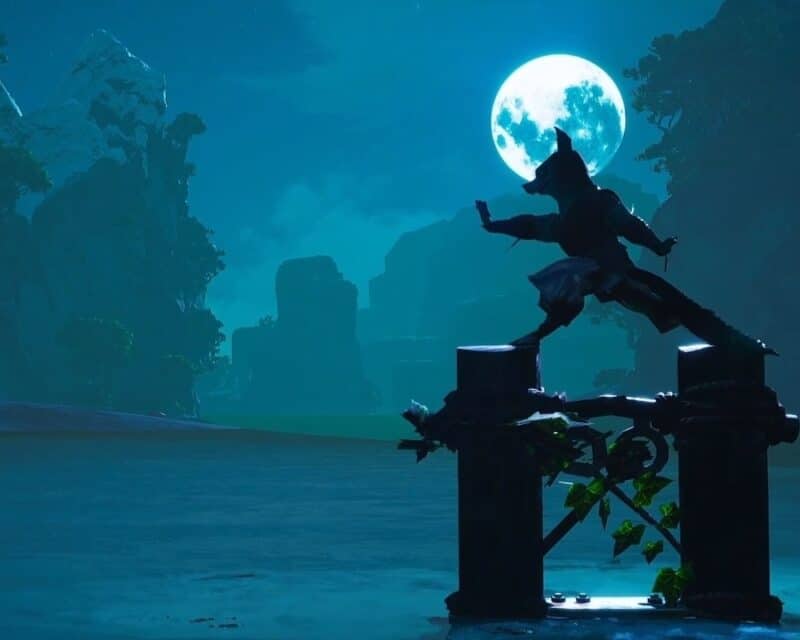 długi fragment rozgrywki Biomutant postać z gry jezioro