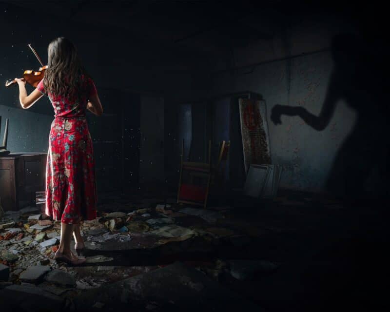 postać skrzypce potwór premiera Chernobylite