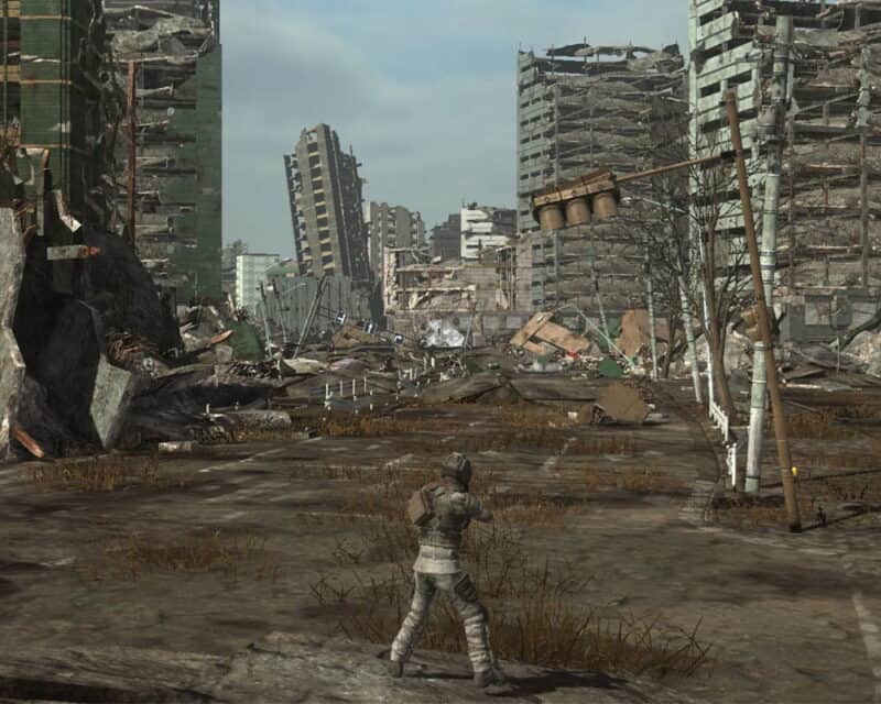 Earth Defence Forece 6 zwiastun zniszczone miasto