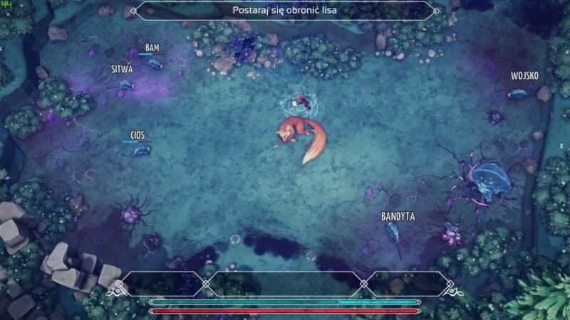 Recenzja Nanotales: Typing Chronicles lis atak wrogowie