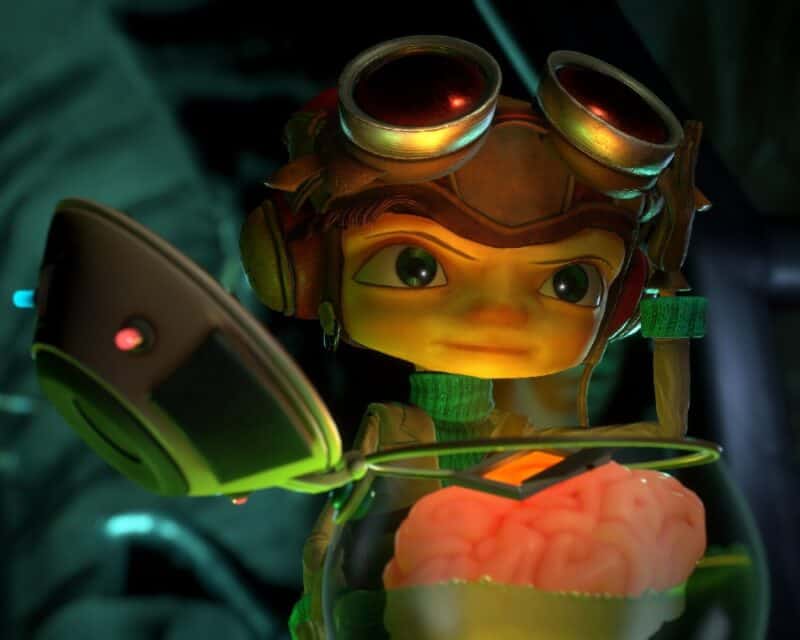 Psychonauts 2 zapowiedź screen z gry postać google mózg