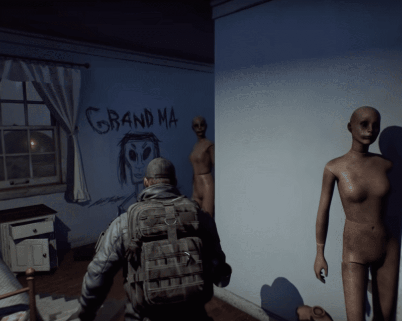 The Day Before – screen z gry, protagonista w opuszczonym domu –zwiastun rozgrywka