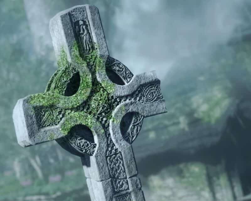 celtycki krzyż zwiastun Assassin's Creed Valhalla Gniew Druidów