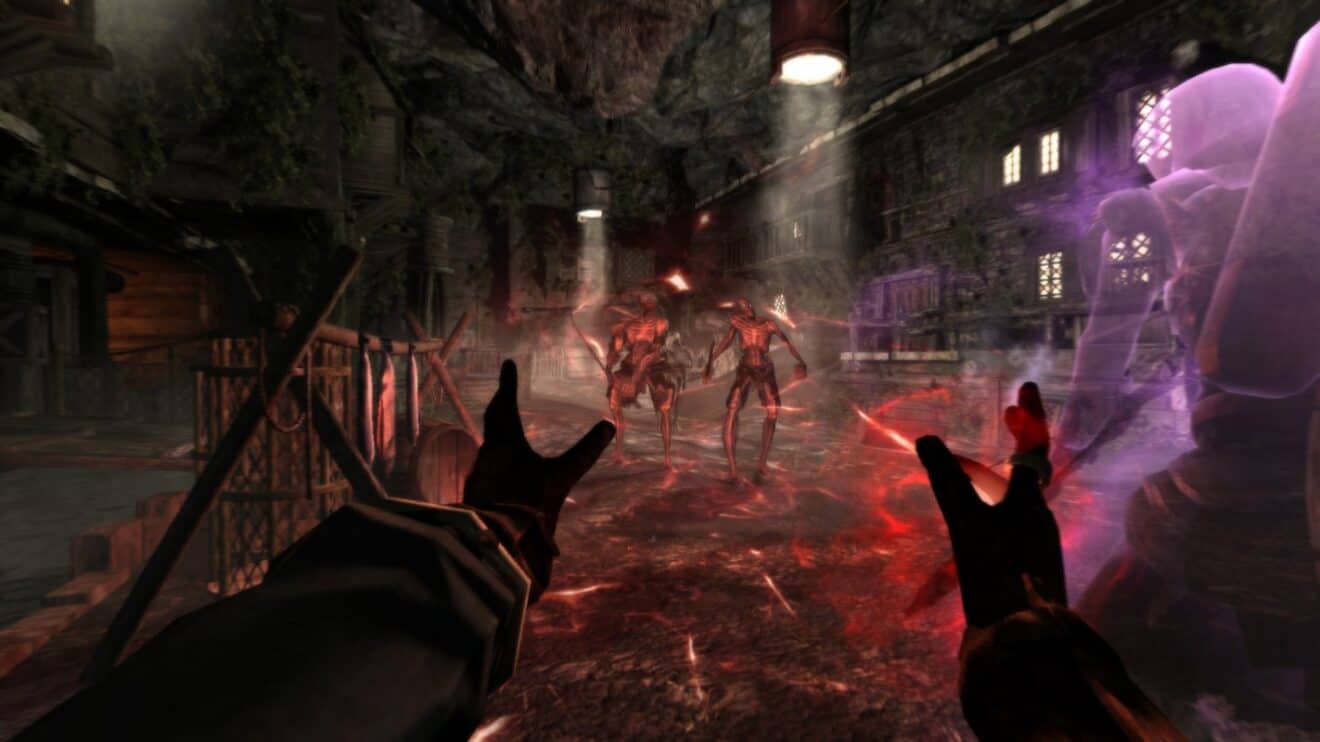 Enderal – screen – potwory, ręce