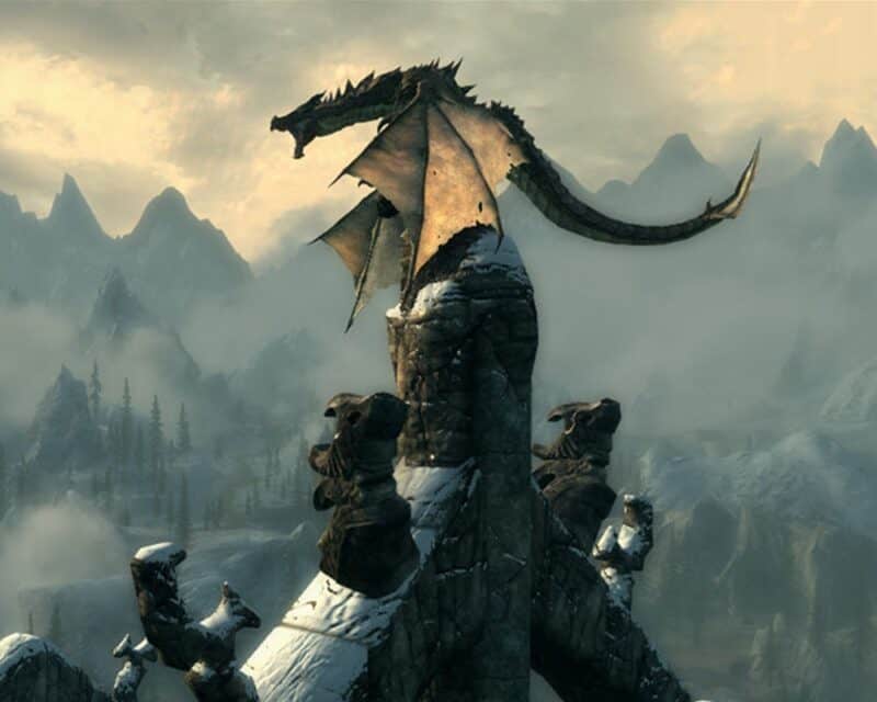 Kadr z gry Skyrim, do której pojawiła się modyfikacja Skyrim's Got Talent