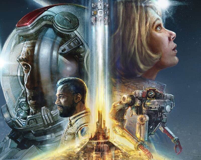 Grafika reklamująca Starfield - tytuł, który może być lepszy od Skyrim