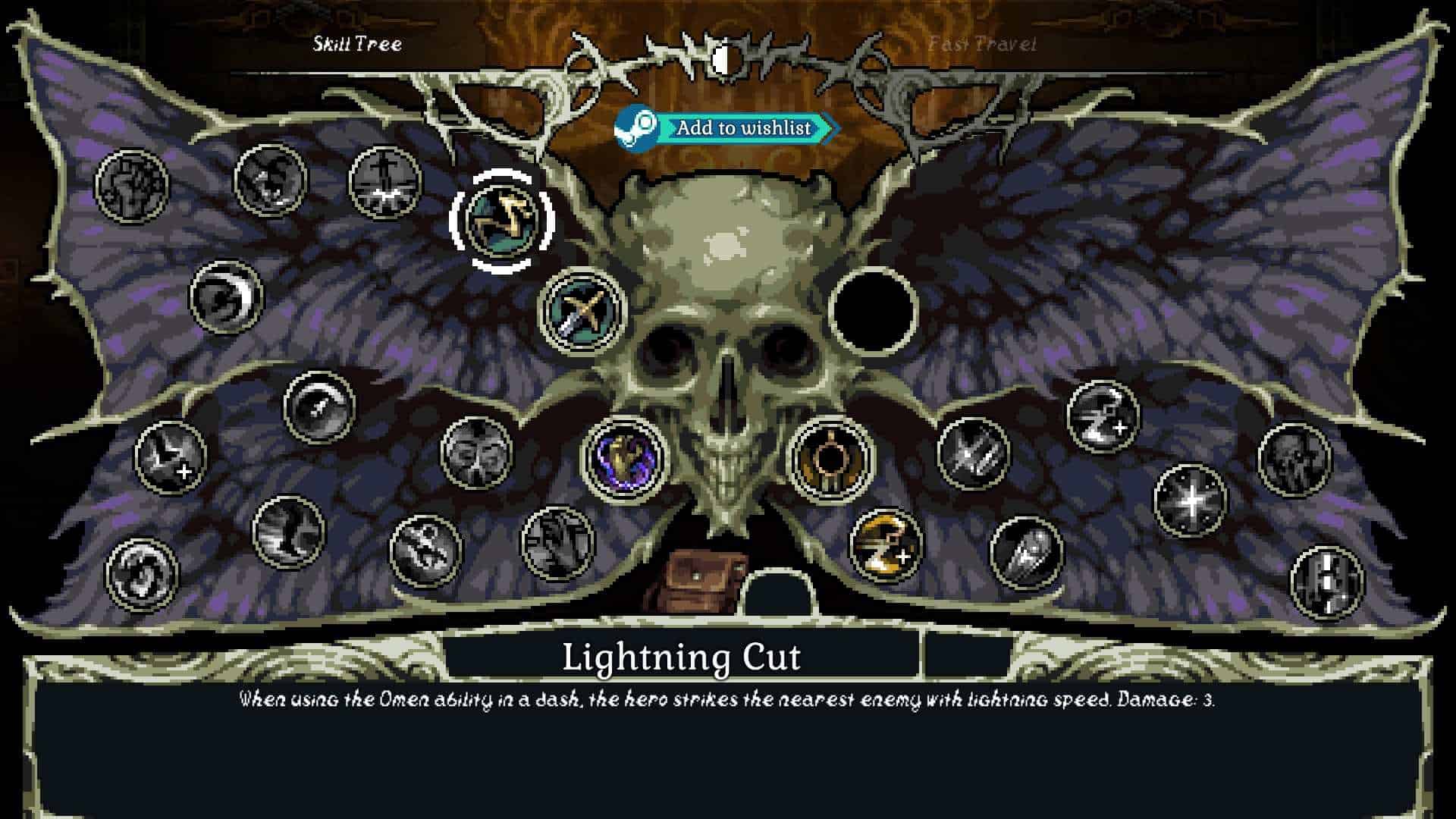 There Is No Light demo, drzewko rozwoju broni i umiejętności postaci