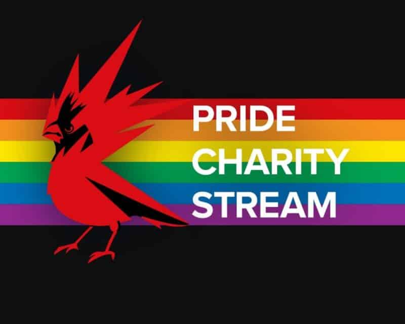 Logo CD Projekt RED z tęczą