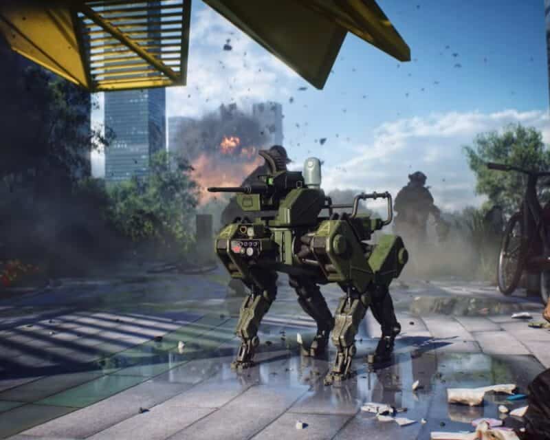 zwiastun Battlefield 2042 robot walka