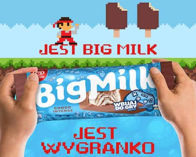 Loteria Big Milk, w której można wygrać doładowanie i słuchawki