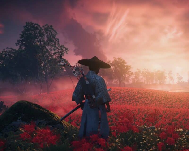 Screen z trailera - zapowiedź Ghost of Tsushima director's cut
