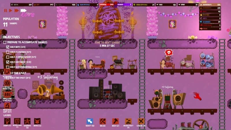 Różowe piekło w Hell Architect.