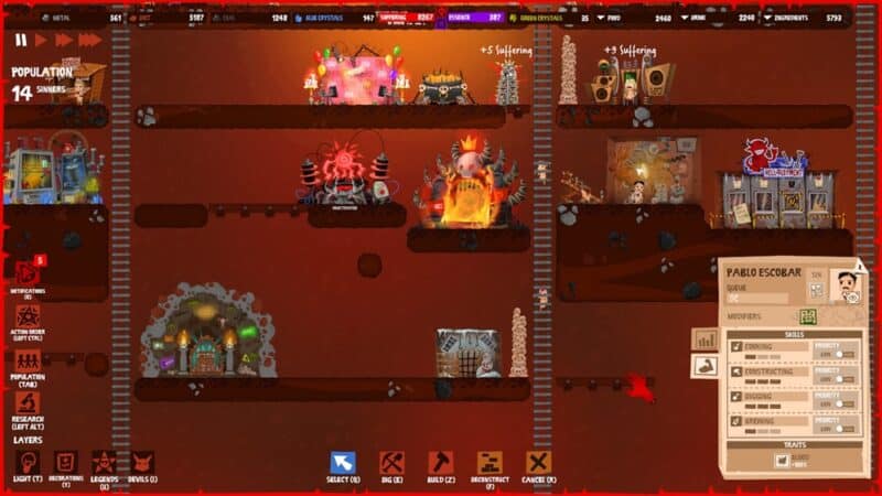 Specjalna postać Pablo Escobara w Hell Architect.