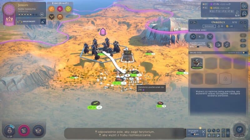 Armia zakłada posterunek