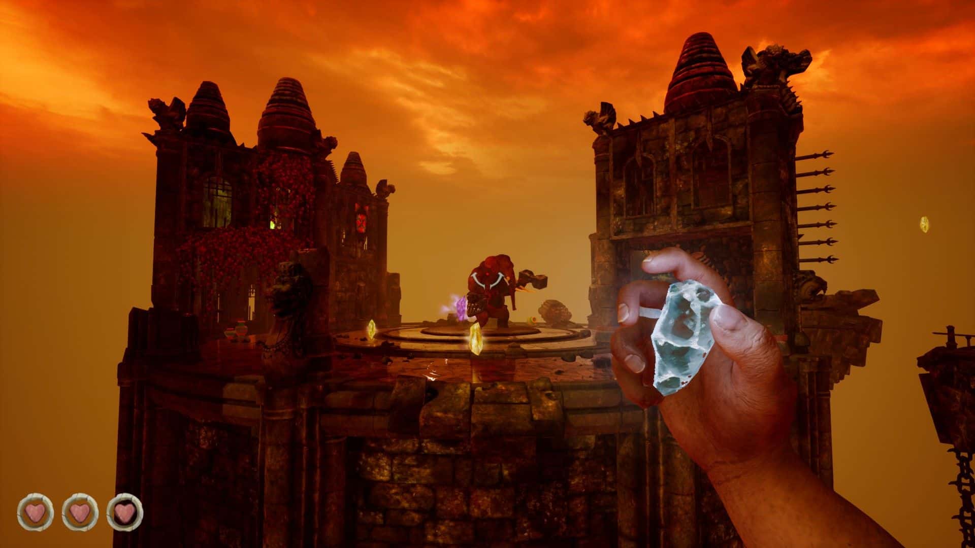 Escape from Naraka recenzja gry, strażnik przypominający Ganesha