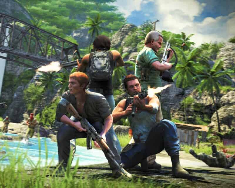 far cry 3 do pobrania za darmo - screen z gry, walka, strzelanina