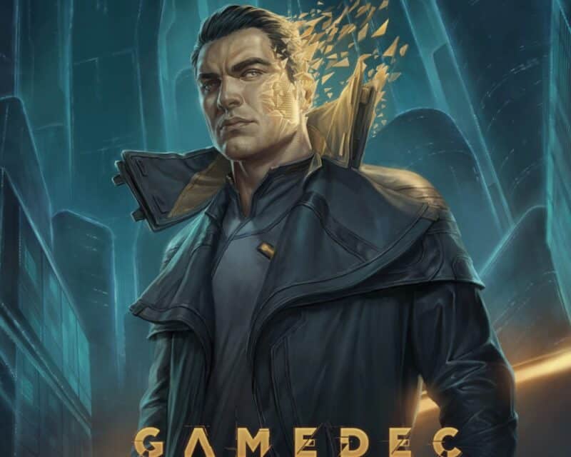 Gamedec premiera trailer - plakat z gry, mężczyzna