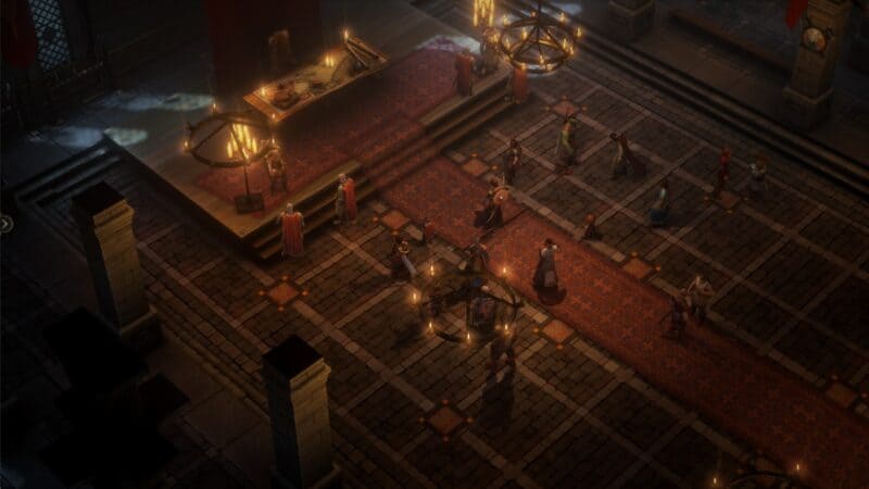 screen z gry, sala tronowa z początku gry