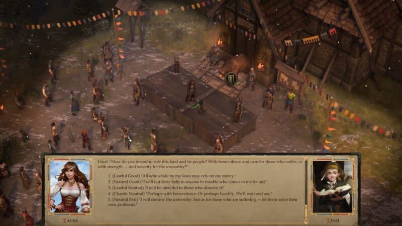 screen z gry, koronacja mojej postaci na królową