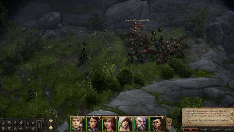 screen z gry, walka z potworami