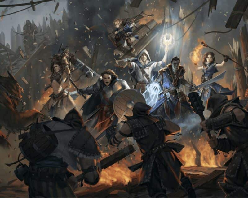 grafika promująca grę Pathfinder: Kingmaker, Pathfinder Kingmaker recenzja