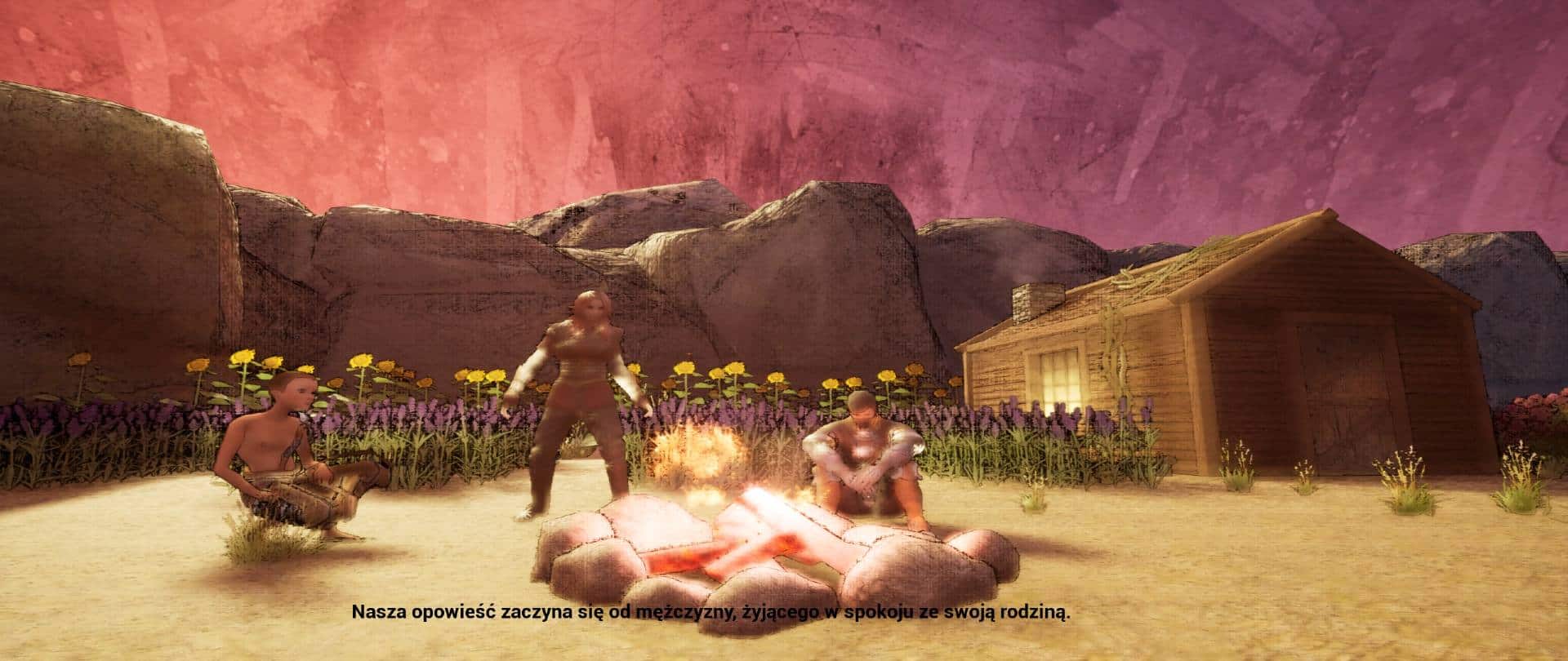 The Handler of Dragons - na obrazku Jerzy wraz z rodziną