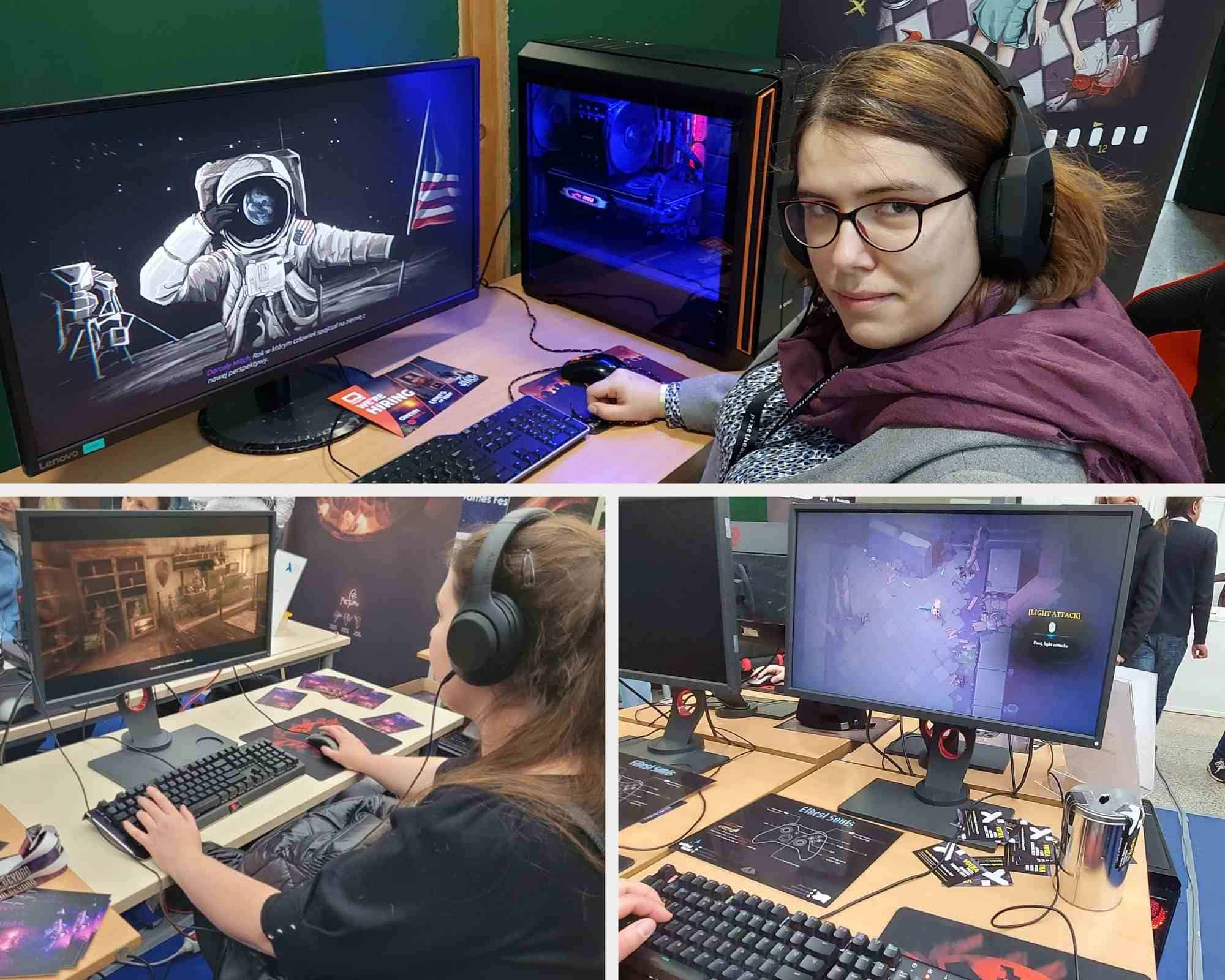 Relacja Pixel Heaven 2021, krolyczek i Shiyon próbują swoich sił w grach