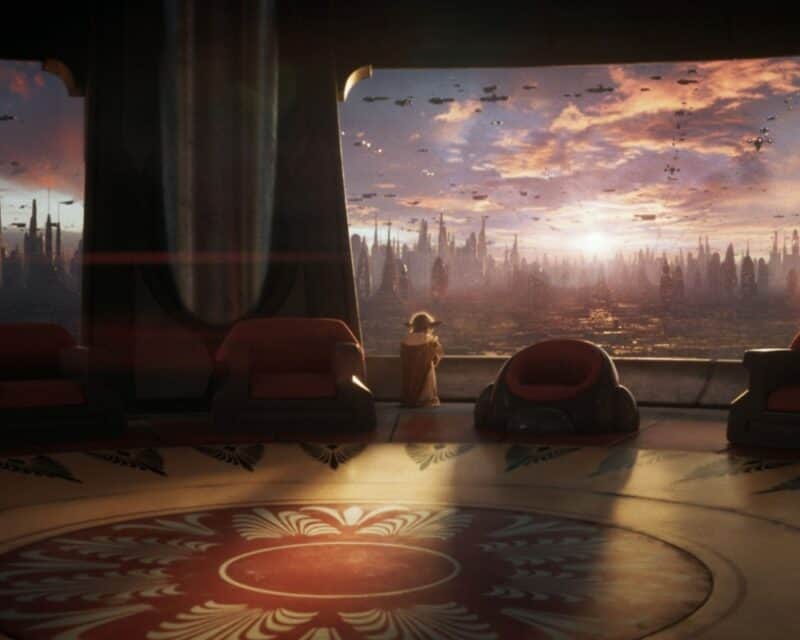 Star Wars Eclipse – plotka głosi, że gra ma problemy. Still, mistrz Yoda, Rada Jedi, okno