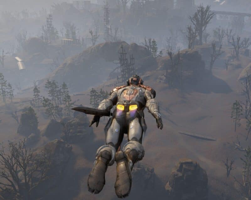 Czy Elex II będzie miał płatne dodatki po premierze? Screen z gry, bohater w powietrzu