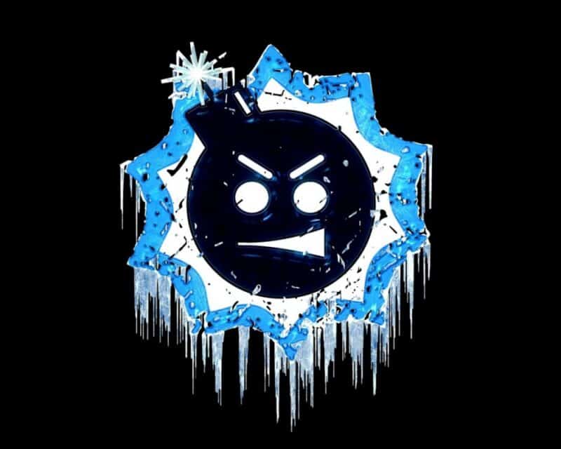 Obrazek promujący kolejną odsłonę serii Serious Sam, logo gry pokryte lodem, Serious Sam nowa gra 2022