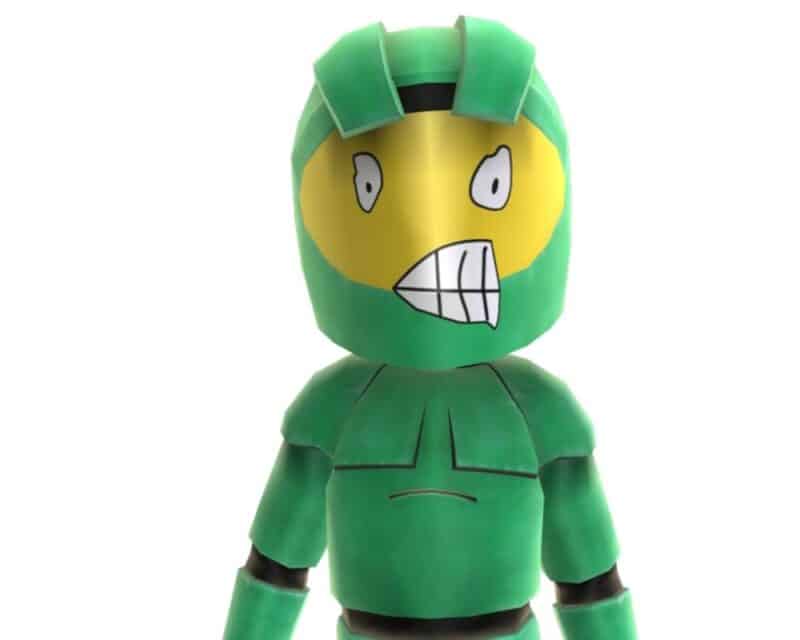 zielono-żółta makotka Mister Chiefa, dla mnie wygląda jak człowiek-żółw