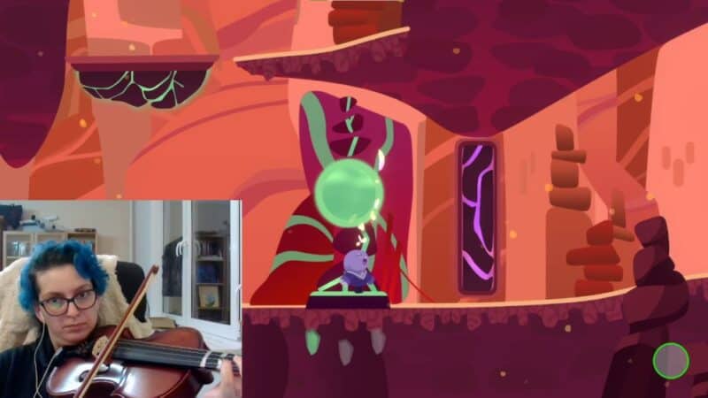 One Hand Clapping, recenzja, screen z próbą używania altówki zamiast głosu