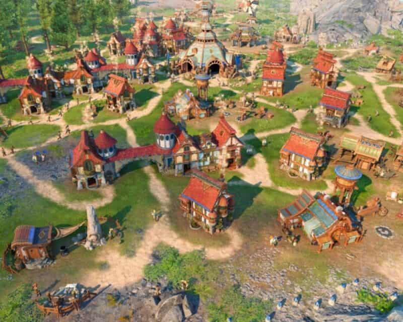 fragment rozgrywki The Settlers miasto osadnicy