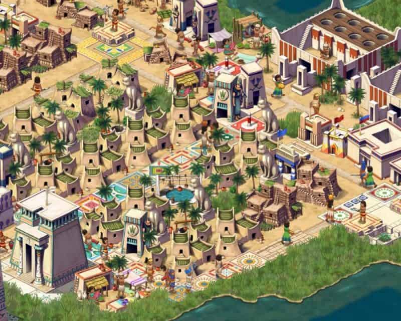 Pharaoh: A New Era – screen z gry, budowa miasta, budynki, wrażenia z gry