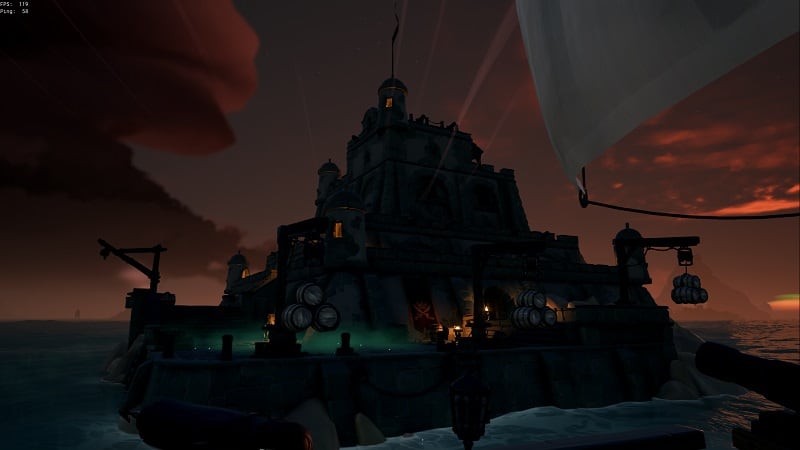 Sea of Thieves, nowe forty w sezonie szóstym, Rare, screen z gry przedstawiający nowy hiszpański fort