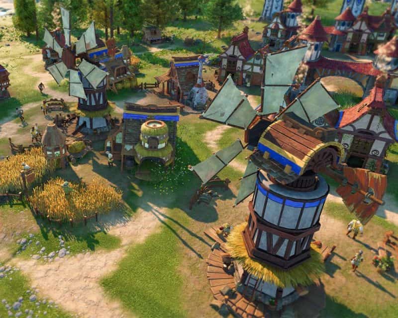 Premiera The Settlers została opóźniona – dlaczego reboot nie wyjdzie w marcu? – screen z gry, plansza, osada, obrazek ilustracyjny