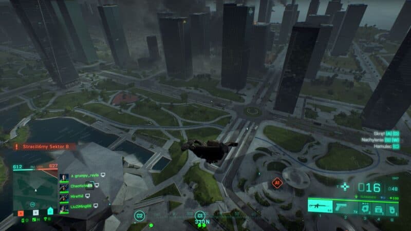 Battlefield 2042 recenzja lot nad mapą