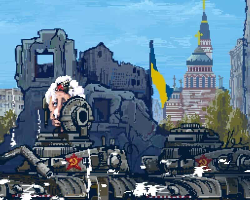 Gra Poopin 2, w której sramy Putinowi na głowę – screen