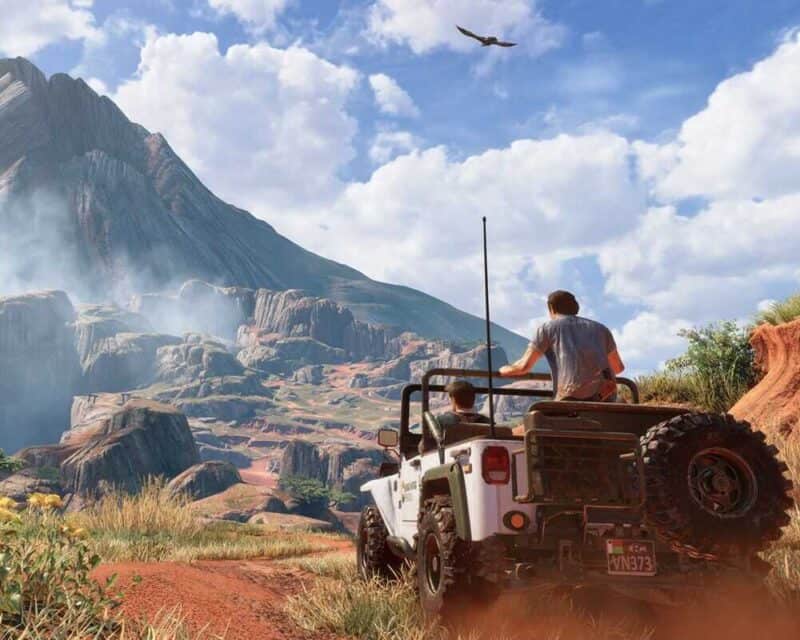 Kadr z gry Uncharted 4,